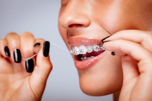 cleaning-teeth-with-dental-floss-photo