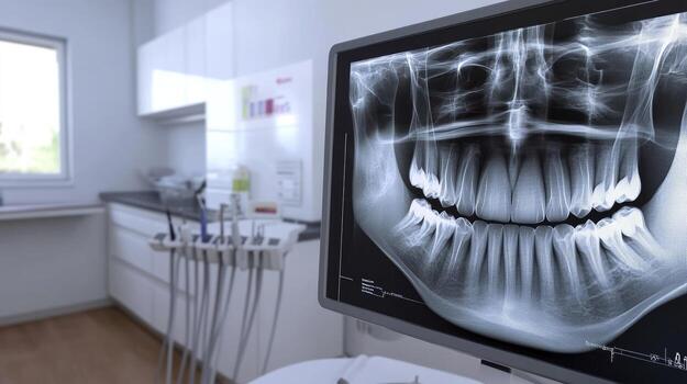 modern-dental-clinic-showing-teeth-x-ray-on-monitor-screen-photo
